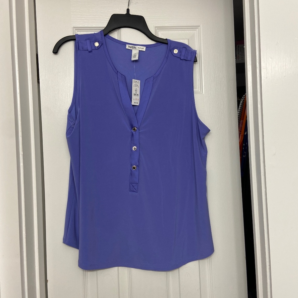 NWT White House black market sleeveless top